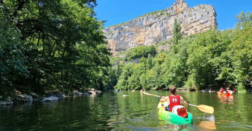 Canoë sur l'Aveyron dans le Tarn